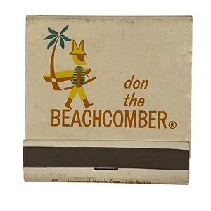 Sahara Las Vegas Don The Beachcomber Vintage Matchbook Advertising Collectible